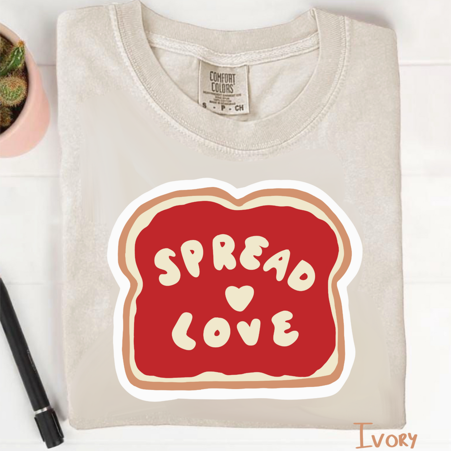 Spread Love Ivory Tee