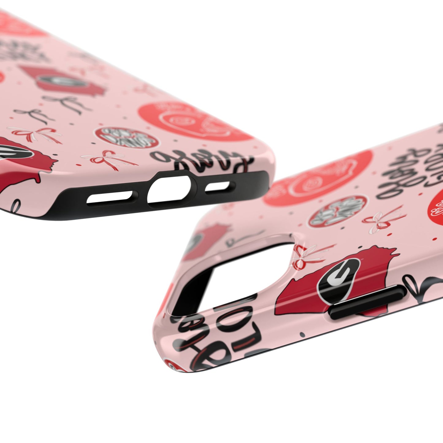 ‘Glory Glory’ Phone Case — Red & Pink Pattern