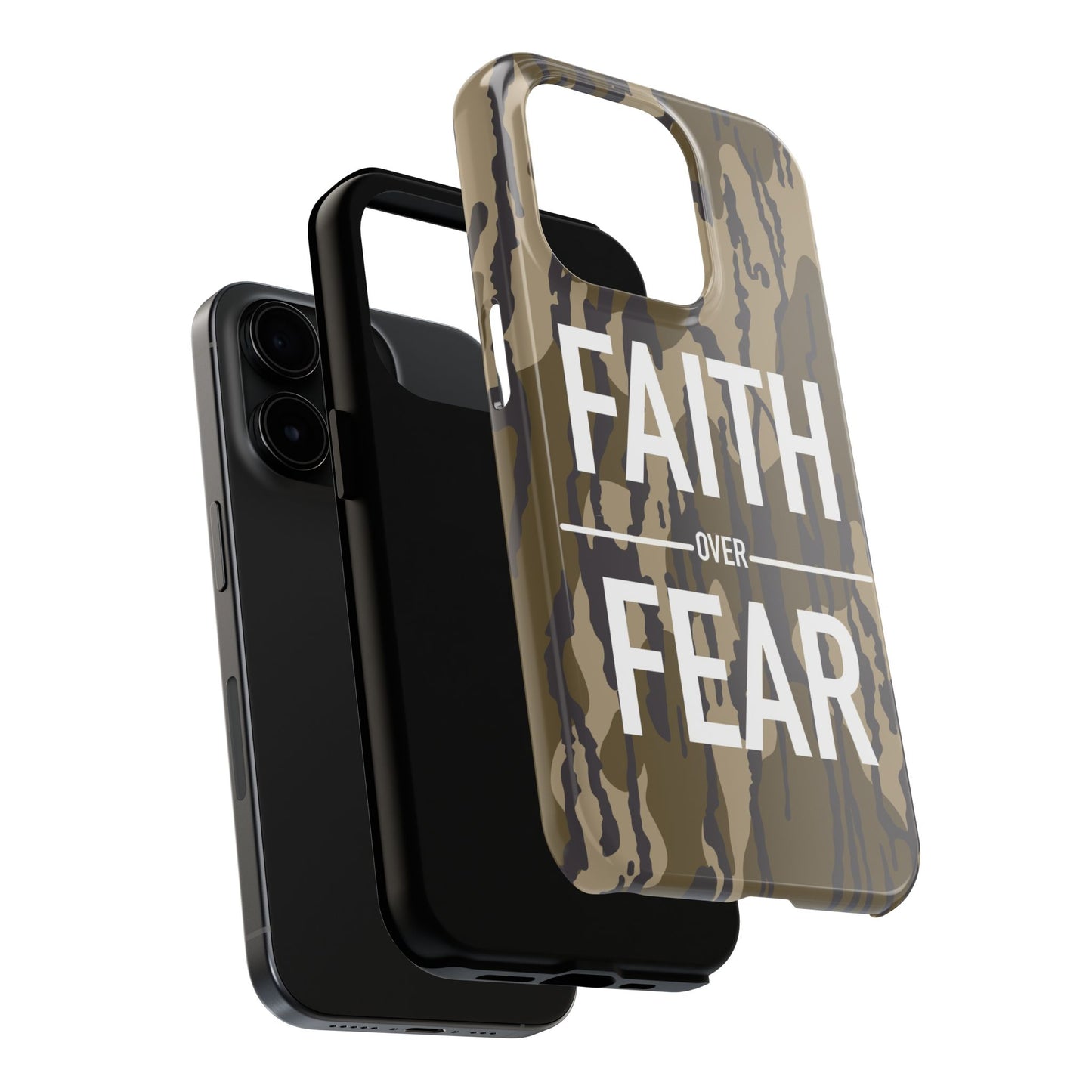 Faith Over Fear Camouflage Phone Case