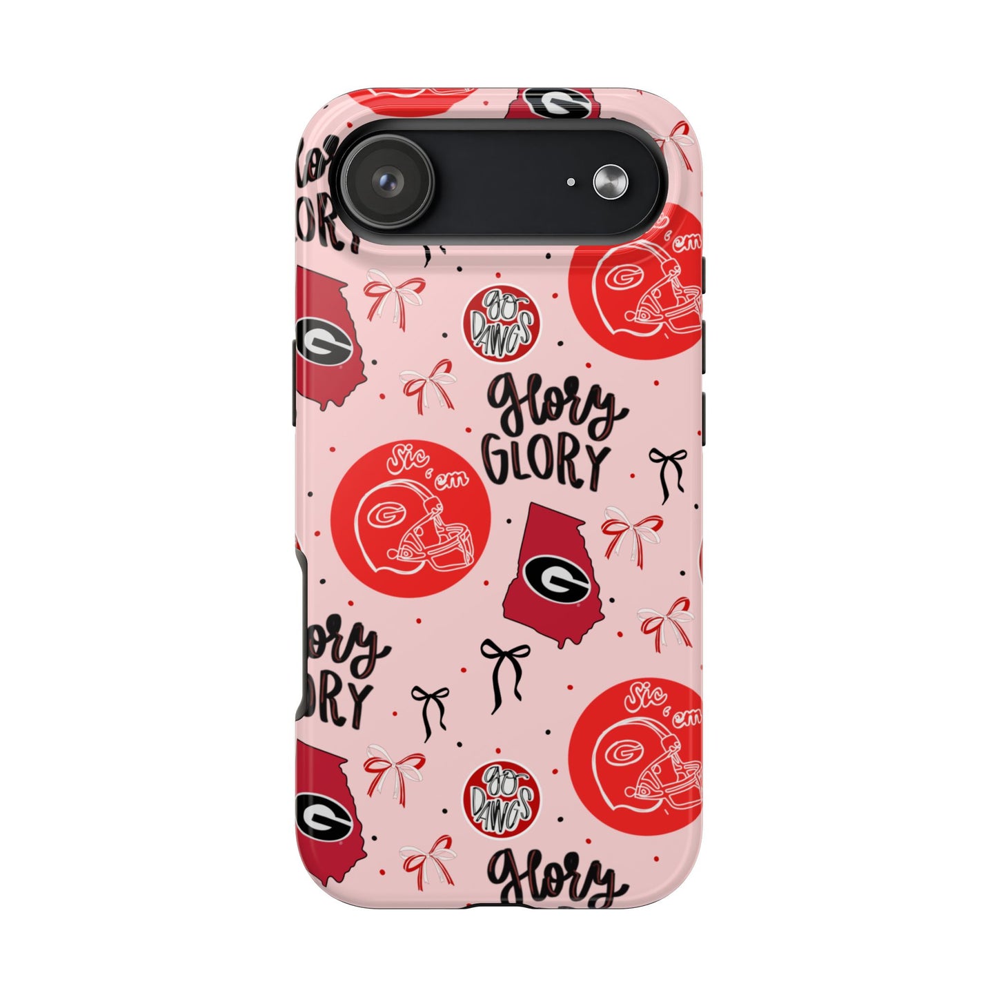 ‘Glory Glory’ Phone Case — Red & Pink Pattern