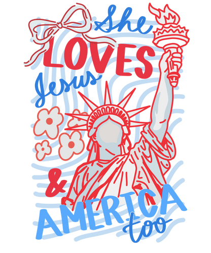 Jesus and America too tee