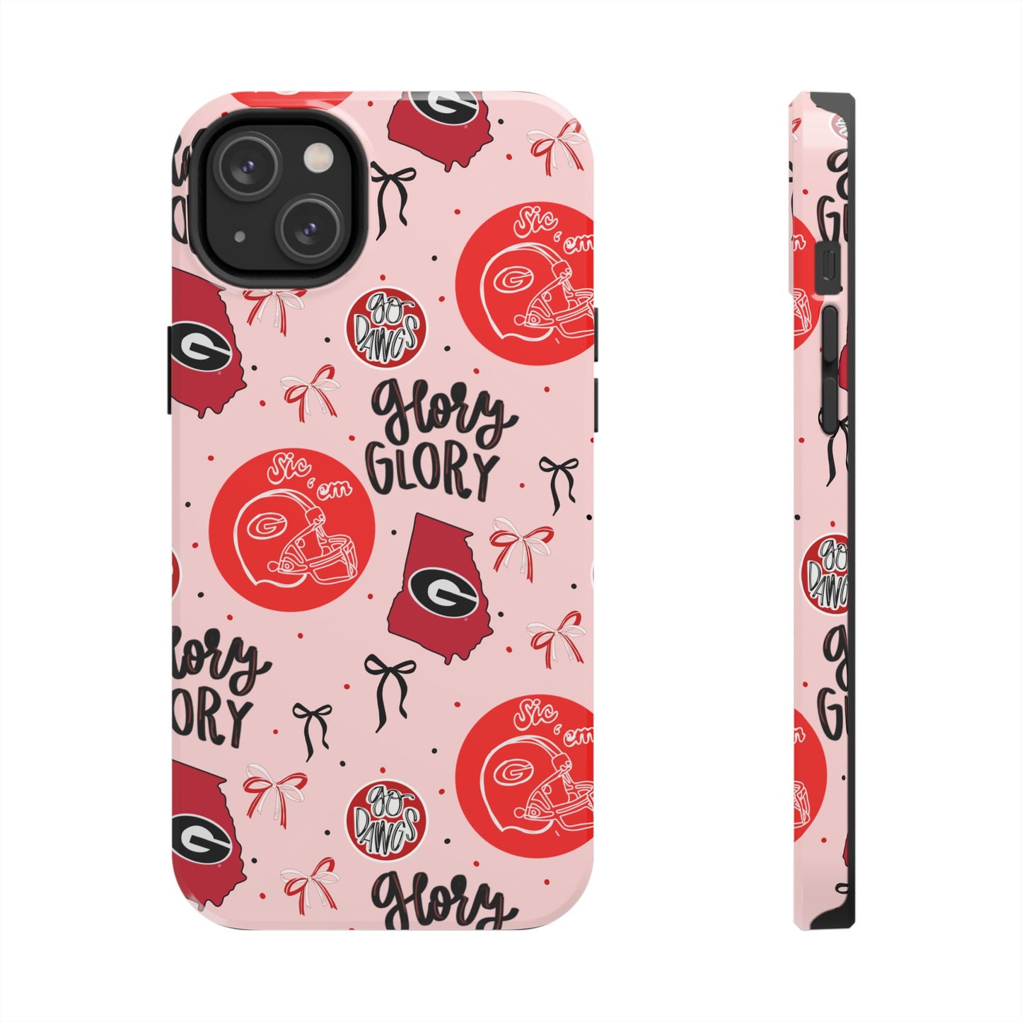 ‘Glory Glory’ Phone Case — Red & Pink Pattern