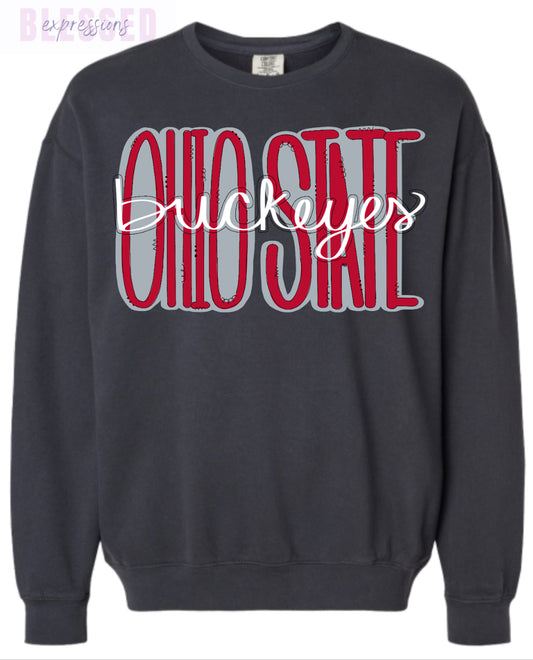 Ohio State Buckeyes Handwritten Tee