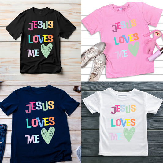 "Jesus Loves Me" – Kids Shirt & Onesie