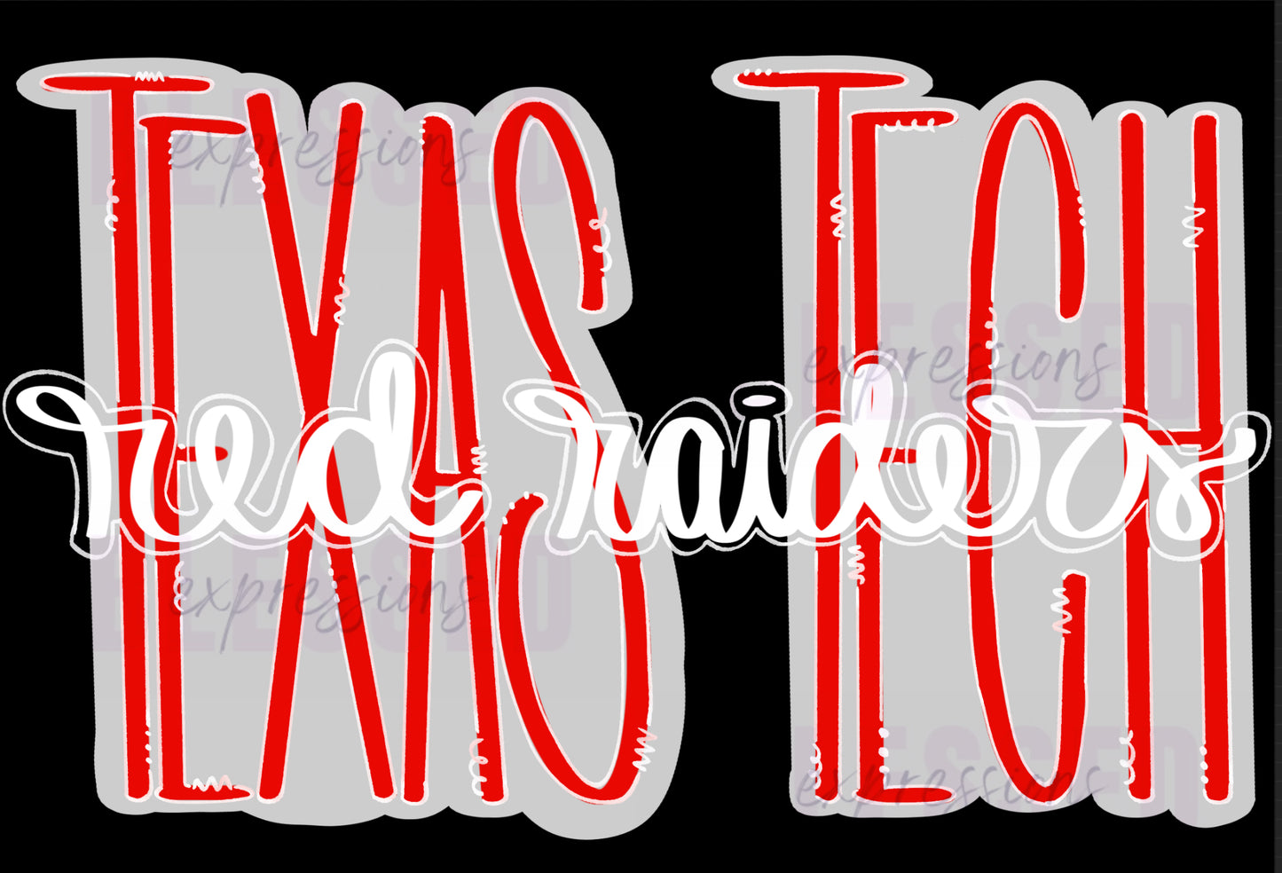 Texas Tech Red Raiders Handwritten Tee