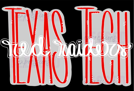Texas Tech Red Raiders Handwritten Tee