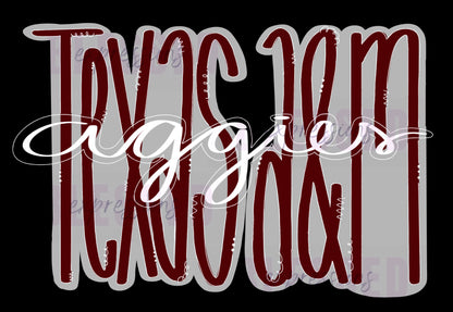 Texas A&M Aggies Handwritten Tee