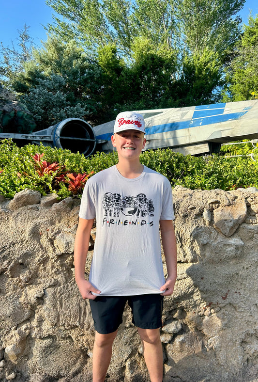 FRIENDS SW Mash-Up Tee – Ice Gray