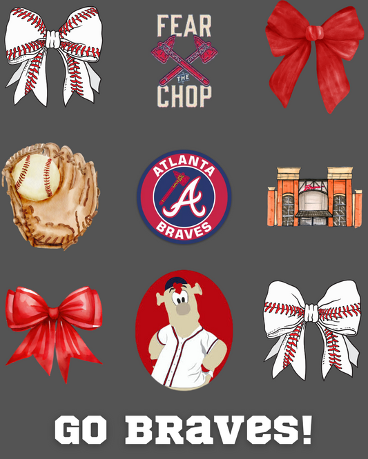 Go Braves Shirt with Bows – Comfort Colors