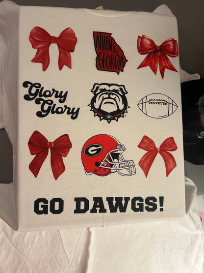 🏈 Go Dawgs Comfort Colors Tee