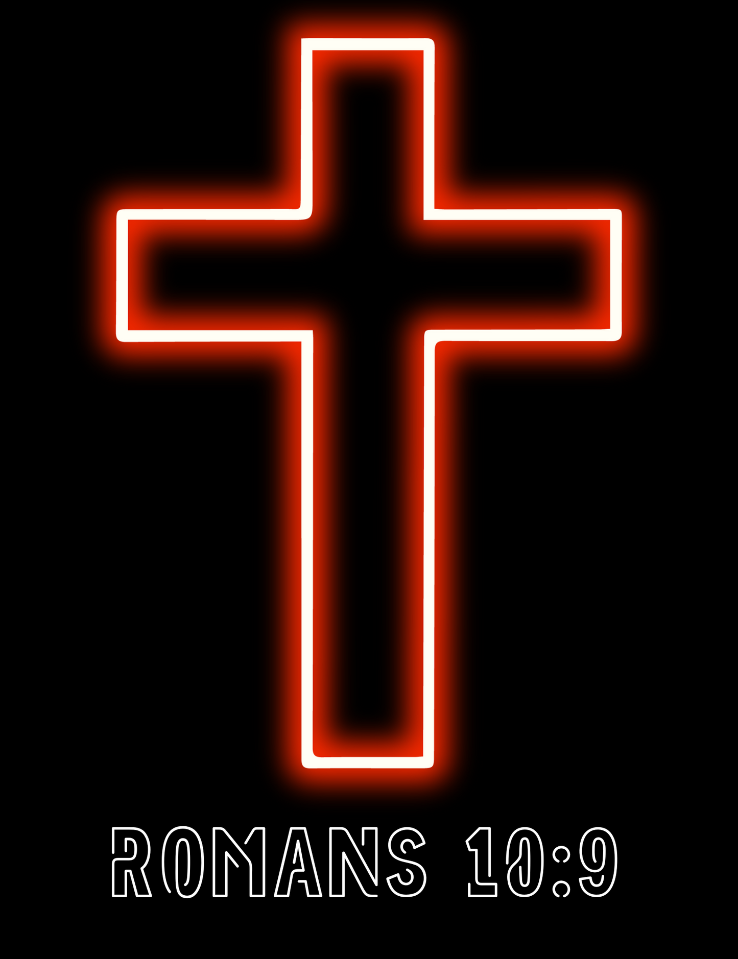 "Jesus Saves" Neon Cross Tee