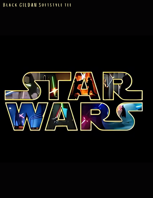 Star Wars Black Gildan Softstyle Tee
