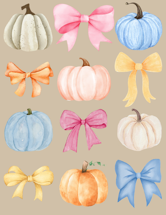 Pumpkin & Bow Tee